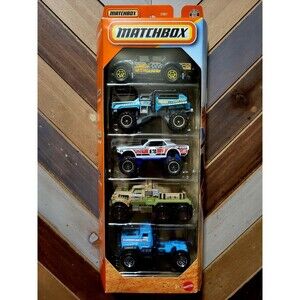 Mattel MBX Off Road II (C18170) Matchbox 5 Car Toy Set Swamp Raider & More! New